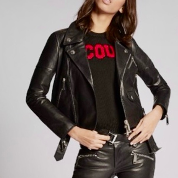 $4,370 USD⚫️ DSQUARED2 ⚫️Leather Biker Jacket EU42 - Picture 7 of 7